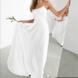 ASOS Rosie satin cami wedding dress